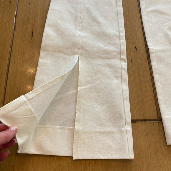 Derek Lam Women’s White Maeve Slit Hem Flare Long New size 8 Pants - Picture 11 of 16